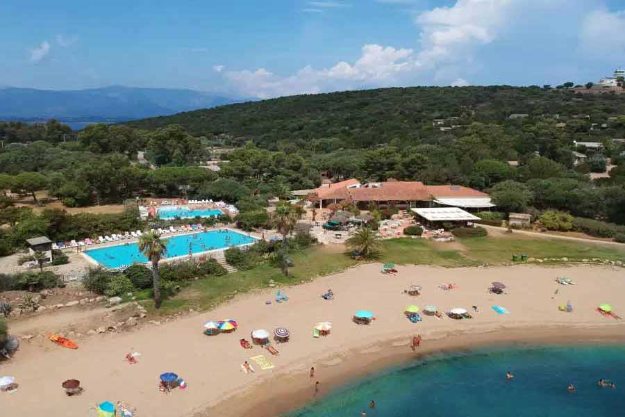 Camping naturiste corse La Chiappa*** vu du ciel